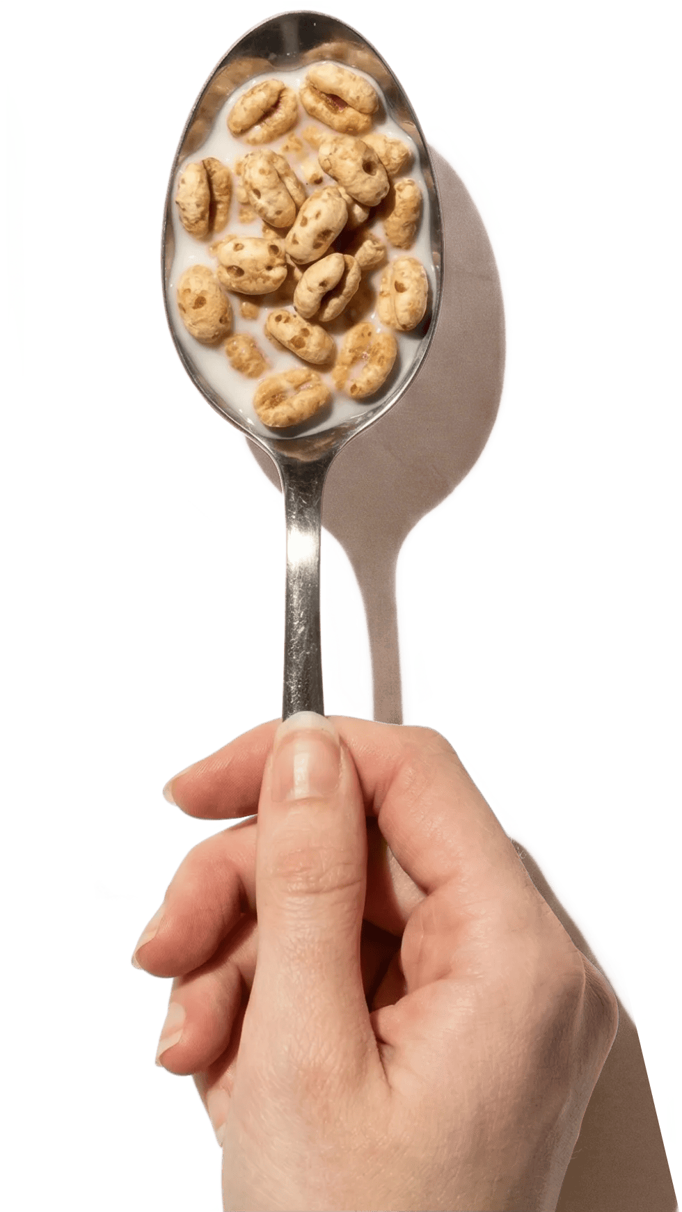 Cereal on a spoon